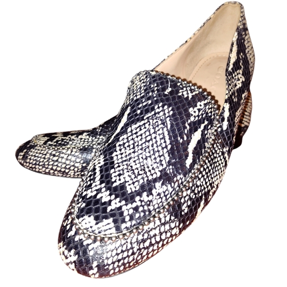 Coach Harper Snake Print Studded Loafers size 8 - Picture 5 of 16